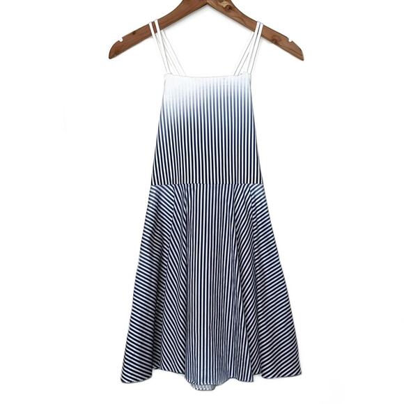 Milly Minis Girls Ombre Striped Fit & Flare Dress Size 14 - Picture 1 of 16